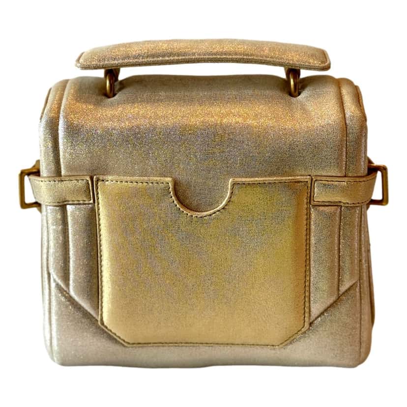 Balmain Balmain B-Buzz 23 Metallic Gold Tote Crossbody Shoulder Bag Calf Leather Gold Leather Never worn, with tag - Box View
