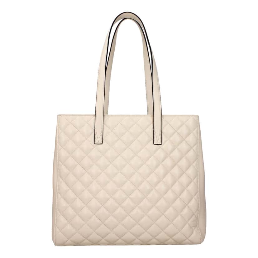Versace Versace La Medusa Ivory Quilted Leather Totebag White Never worn, with tag - Inside View