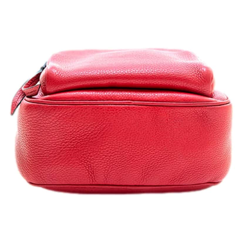 Prada Prada Vitello Daino Convertible Front Pocket Backpack Red Gold Hardware Red Leather Good condition - Box View