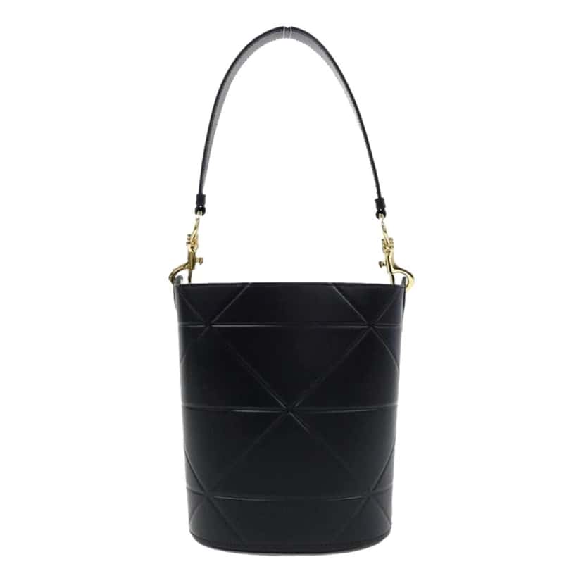 Prada Prada Soft Calf Leather Bucket Crossbody Handbag Nero Black Black Leather Never worn, with tag - Back View