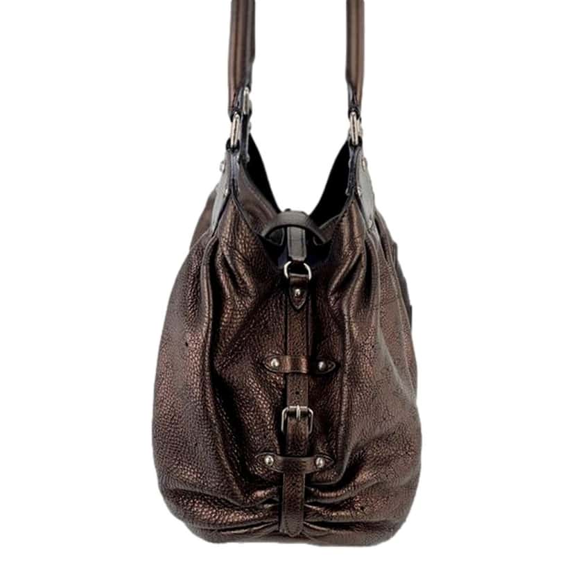 Louis Vuitton Louis Vuitton Mahina Hobo Handbag XL Leather Bronze Brown Leather Good condition - Model View