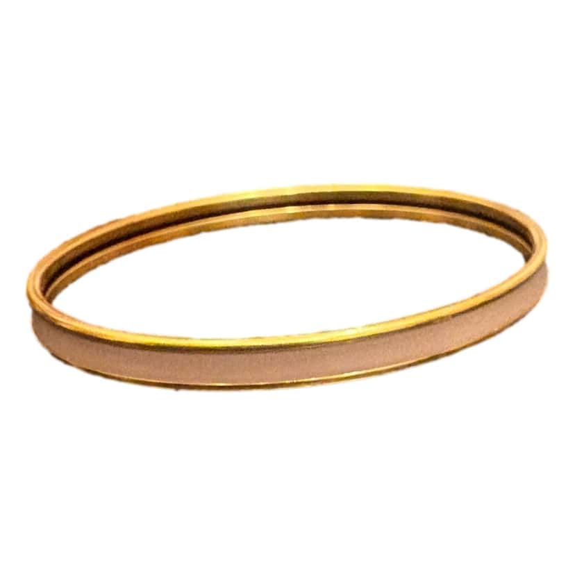 Hermès Herm√®s Beige and Gold Uni Bangle Beige Very good condition - Model View