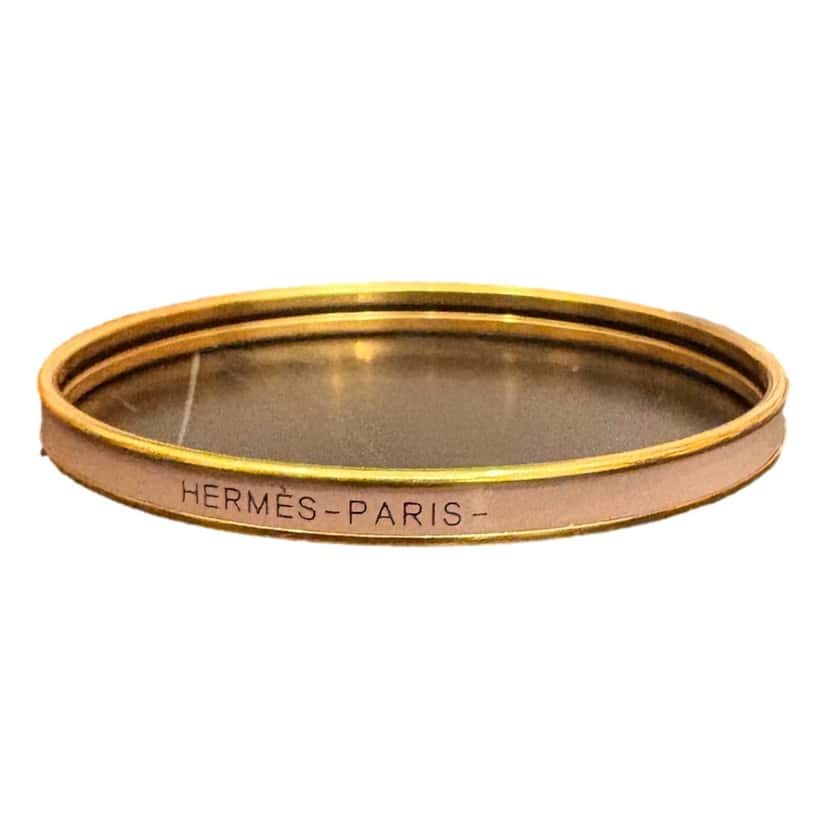 Hermès Herm√®s Beige and Gold Uni Bangle Beige Very good condition - Box View