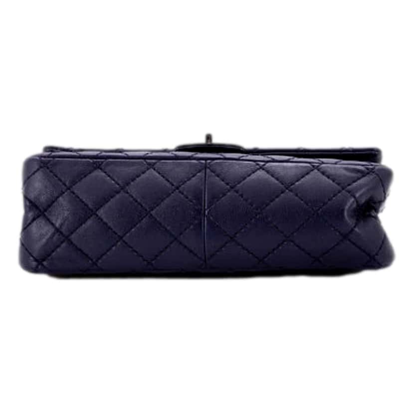 Chanel Chanel Reissue 2.55 Flap Bag Quilted Caviar 226 Navy Blue Leather Very good condition - Inside View