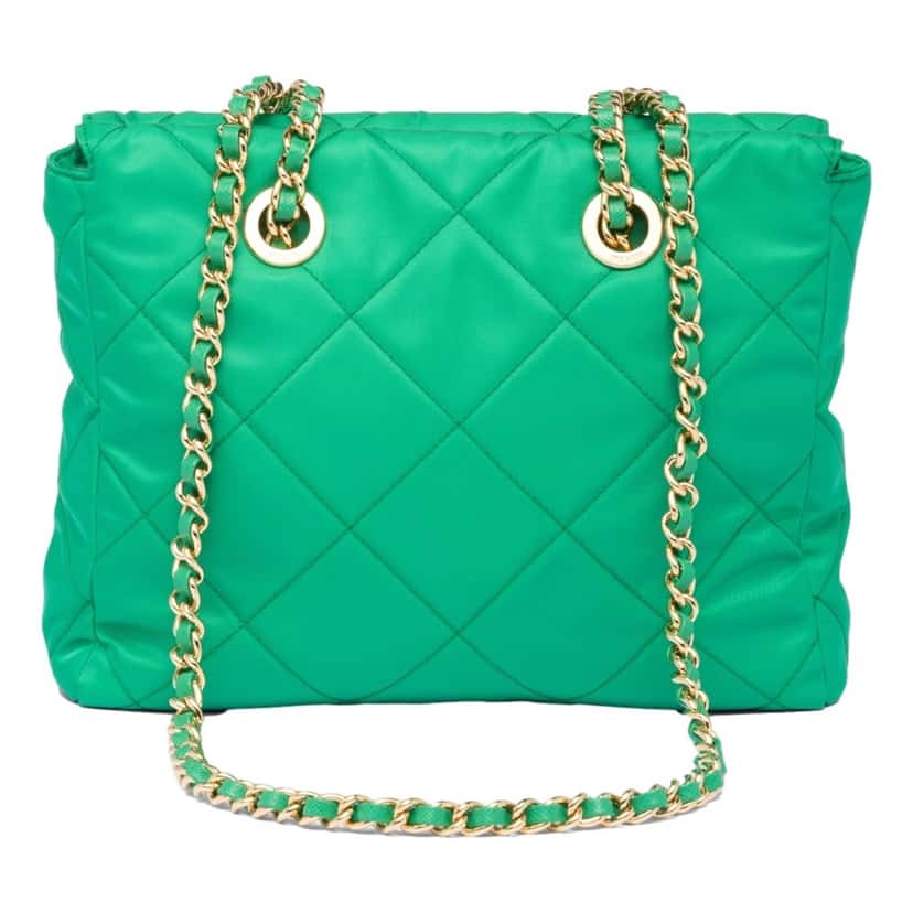 Prada Prada Re-Edition Menta Green 1995 Cha√Æne Re-Nylon Tote Bag Green Never worn, with tag - Box View