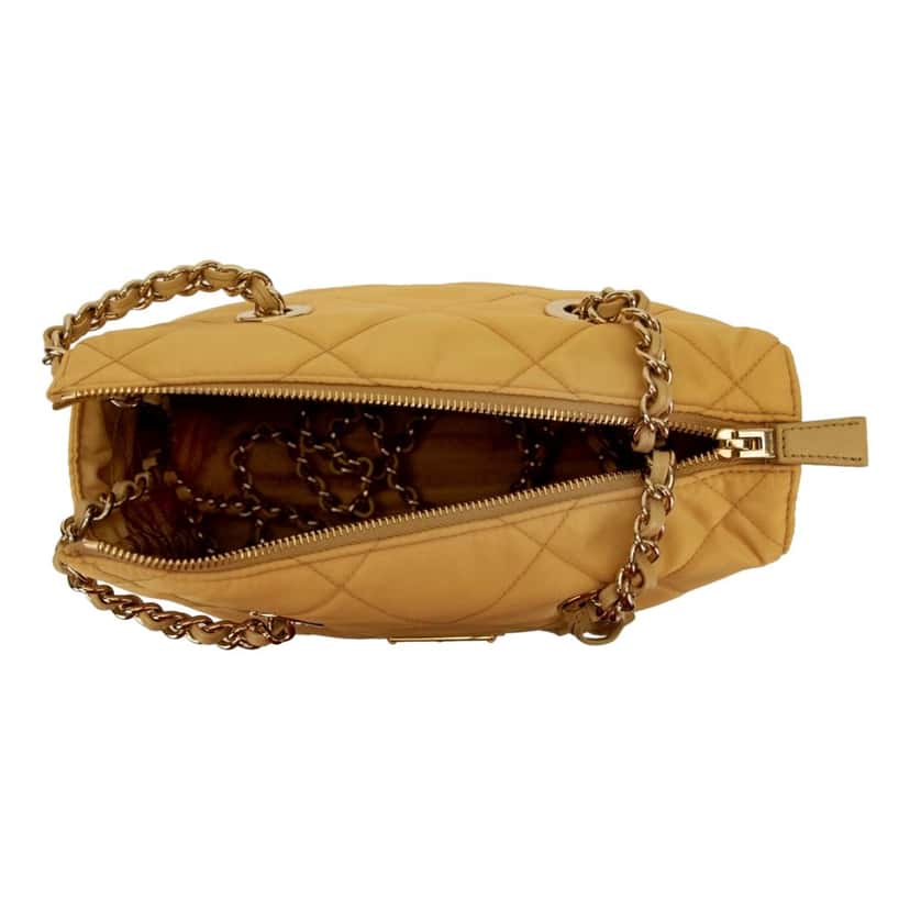 Prada Prada Re-Edition Maize Yellow 1995 Cha√Æne Re-Nylon Tote Bag Yellow Never worn, with tag - Inside View