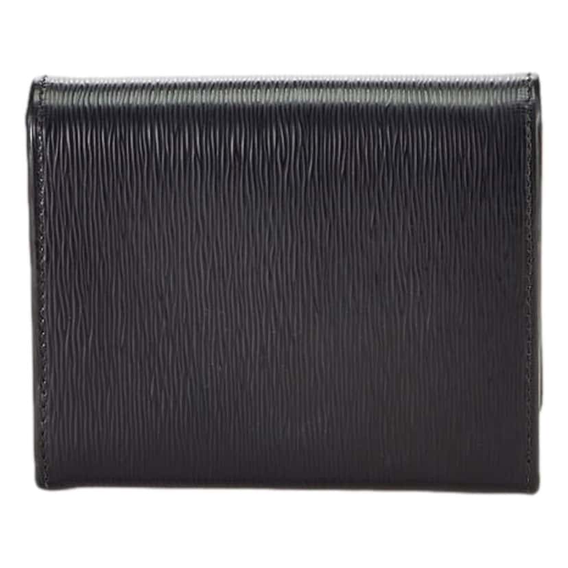 Prada Prada Vitello Move Nero Black Triangle Logo Leather Bifold Snap Wallet Black Leather Never worn, with tag - Back View