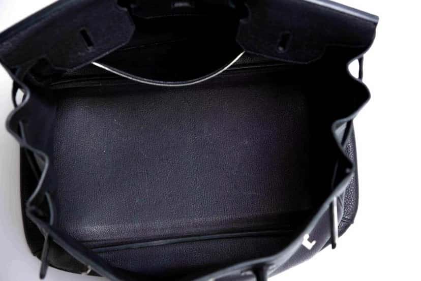 Hermès Birkin 35 Togo Leather Black Leather Palladium Very good condition - Back View