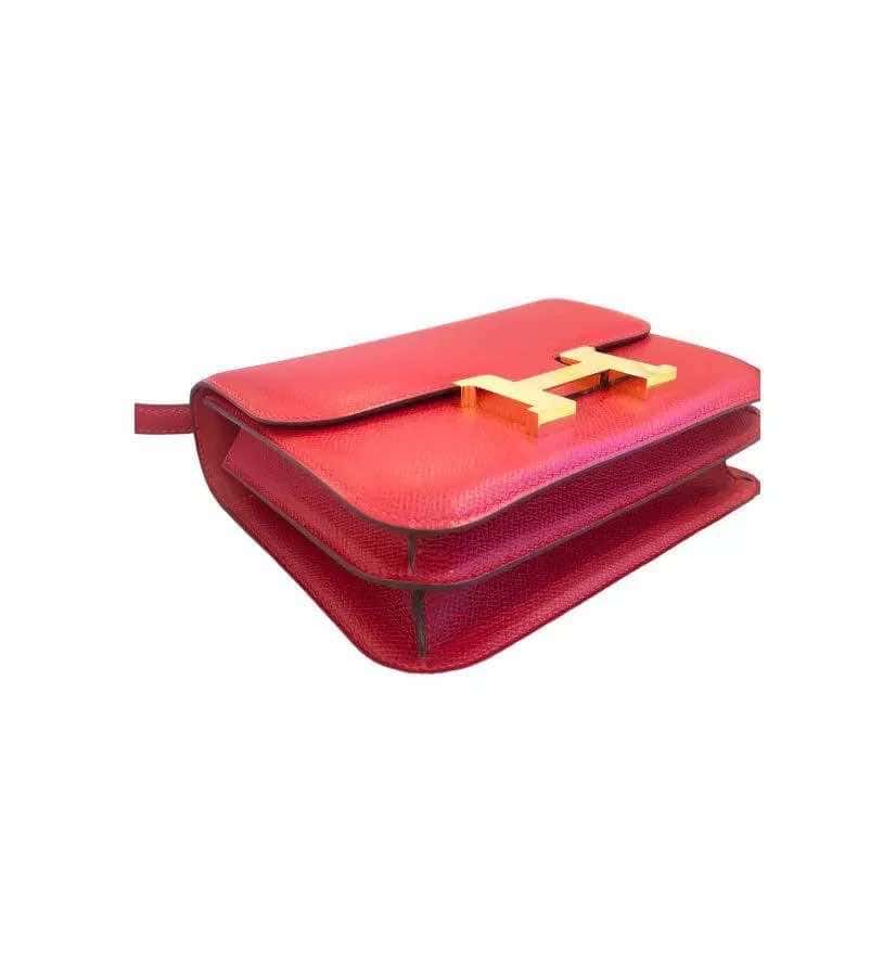 Hermès Constance Epsom Shoulder Bag Red Leather Very good condition - Inside View