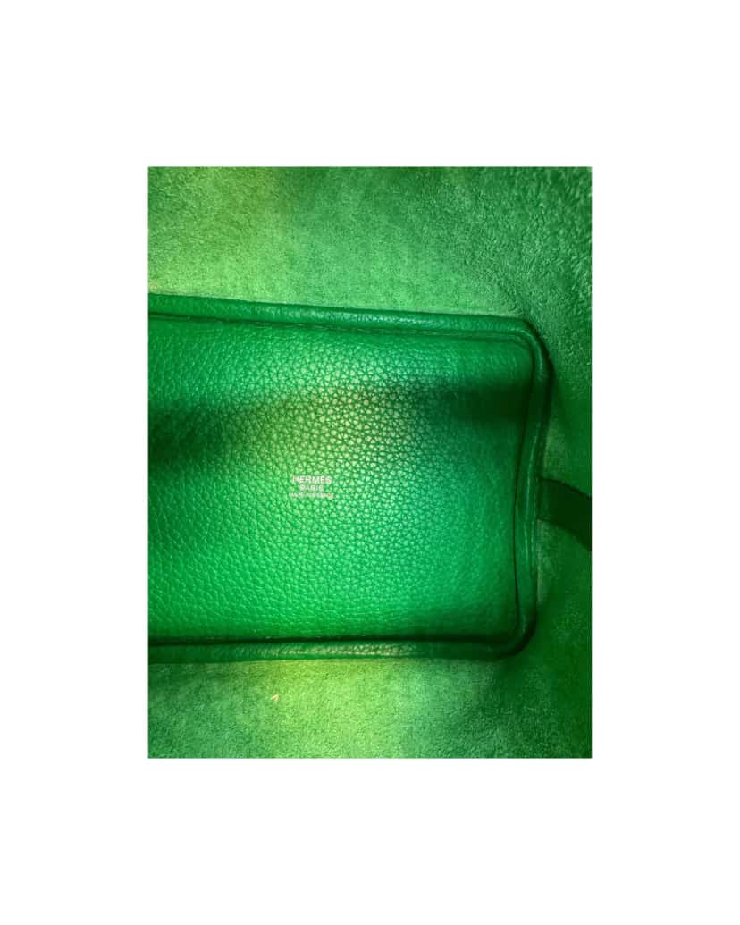 Hermès Picotin Lock 18 Bambou Green Leather Very good condition - Box View