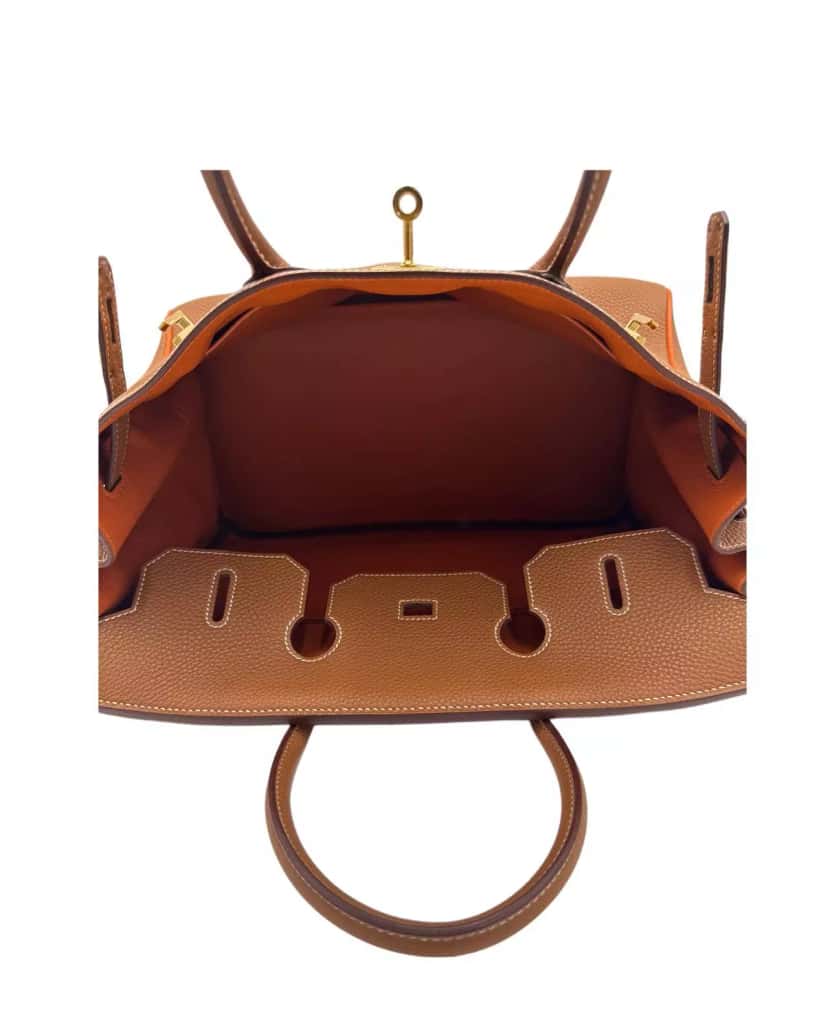 Hermès Birkin 35 Gold Hardware Gold Leather Gold Never worn - Box View