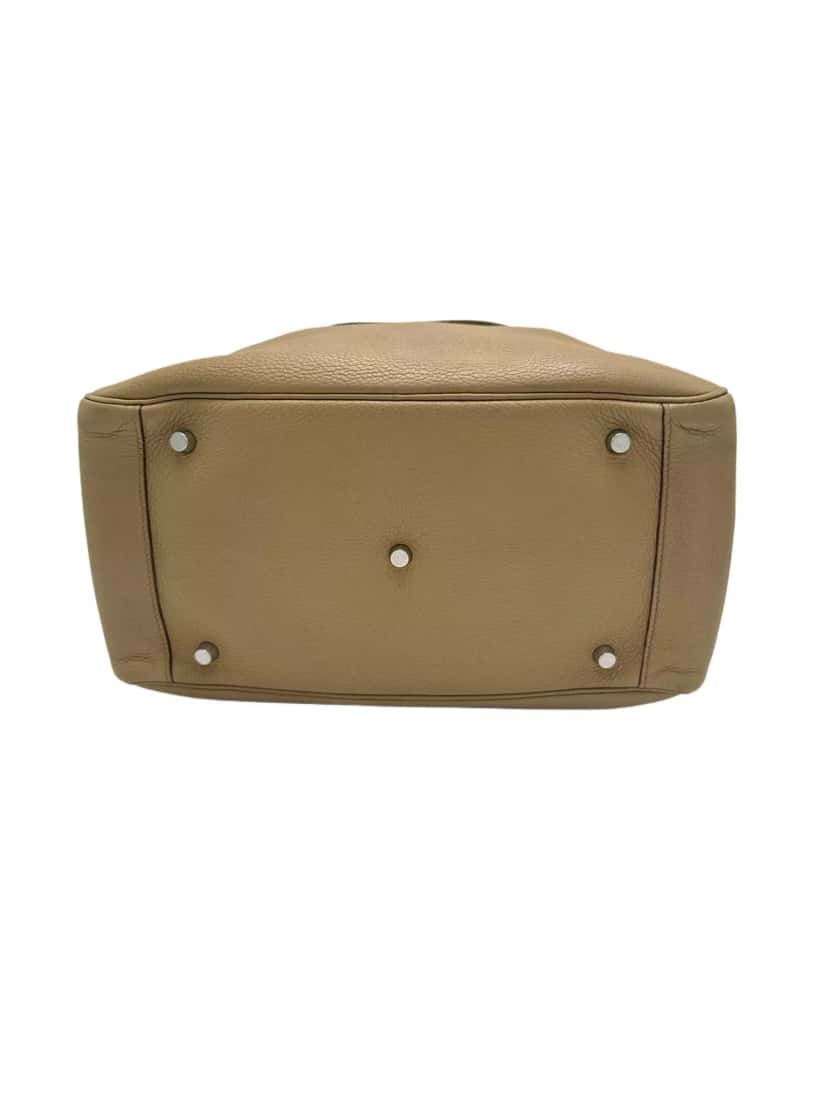 Hermès Lindy 34 Togo Leather Beige Leather Good condition - Back View