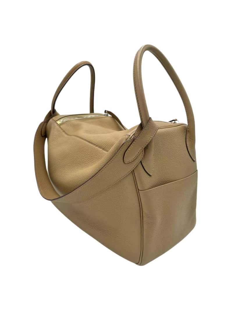 Hermès Lindy 34 Togo Leather Beige Leather Good condition - Inside View