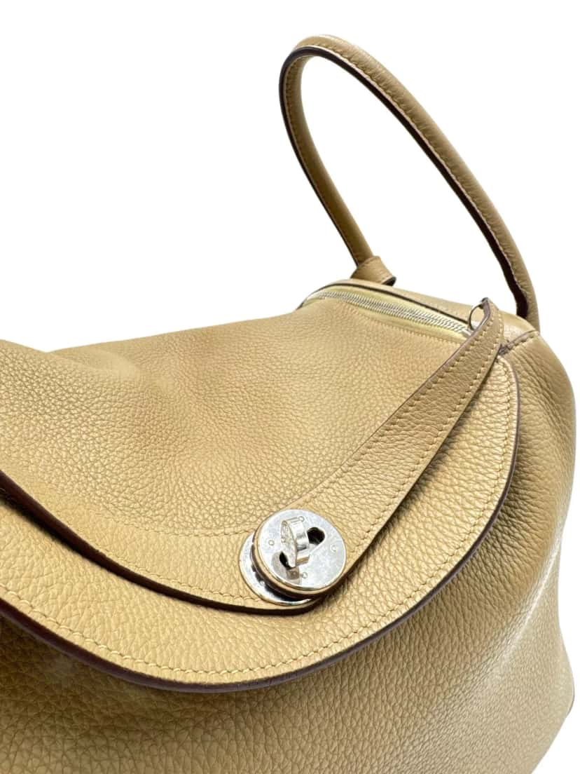 Hermès Lindy 34 Togo Leather Beige Leather Good condition - Box View
