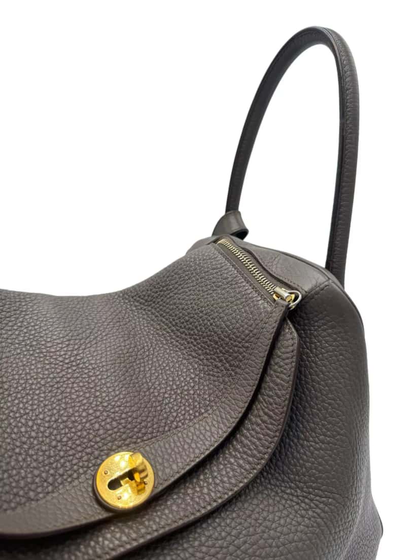 Hermès Lindy 34 Togo Leather Brown Leather Very good condition - Box View