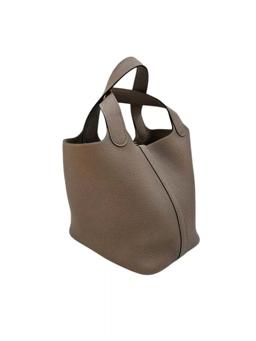 Hermès Picotin 18 Gris Togo Grey Leather Very good condition - Inside View