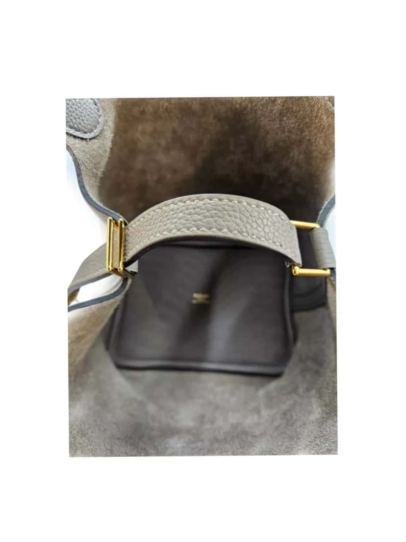 Hermès Picotin 18 Gris Togo Grey Leather Very good condition - Box View