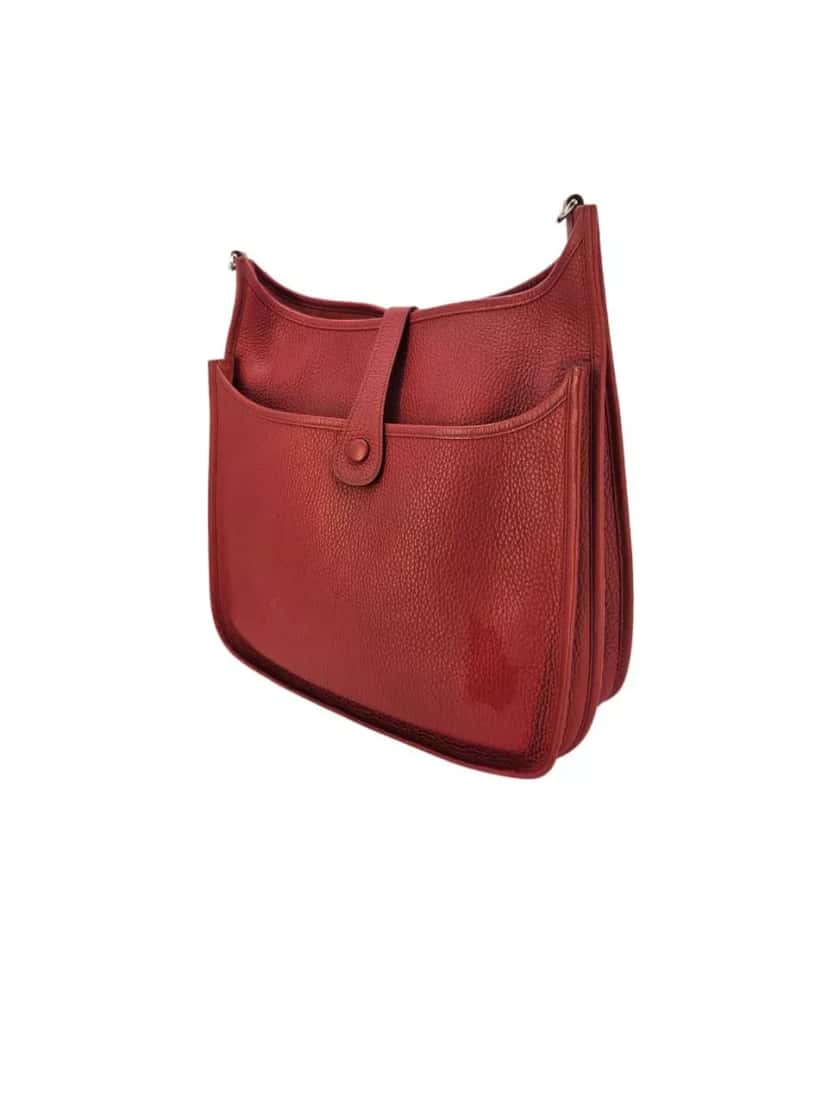 Hermès Evelyne Clemence Leather GM Red Leather Good condition - Inside View