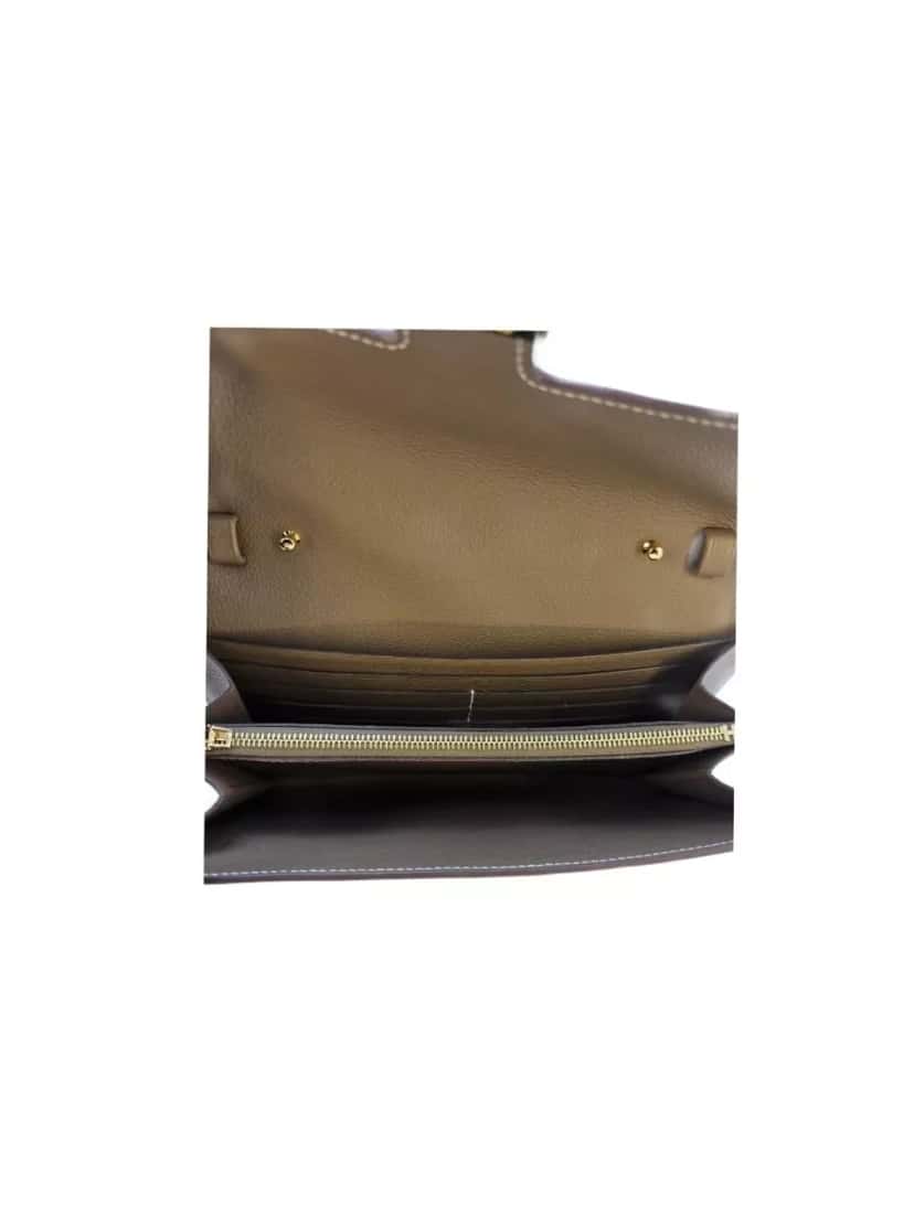 Hermès Constance To Go Wallet Grey Leather Very good condition - Box View