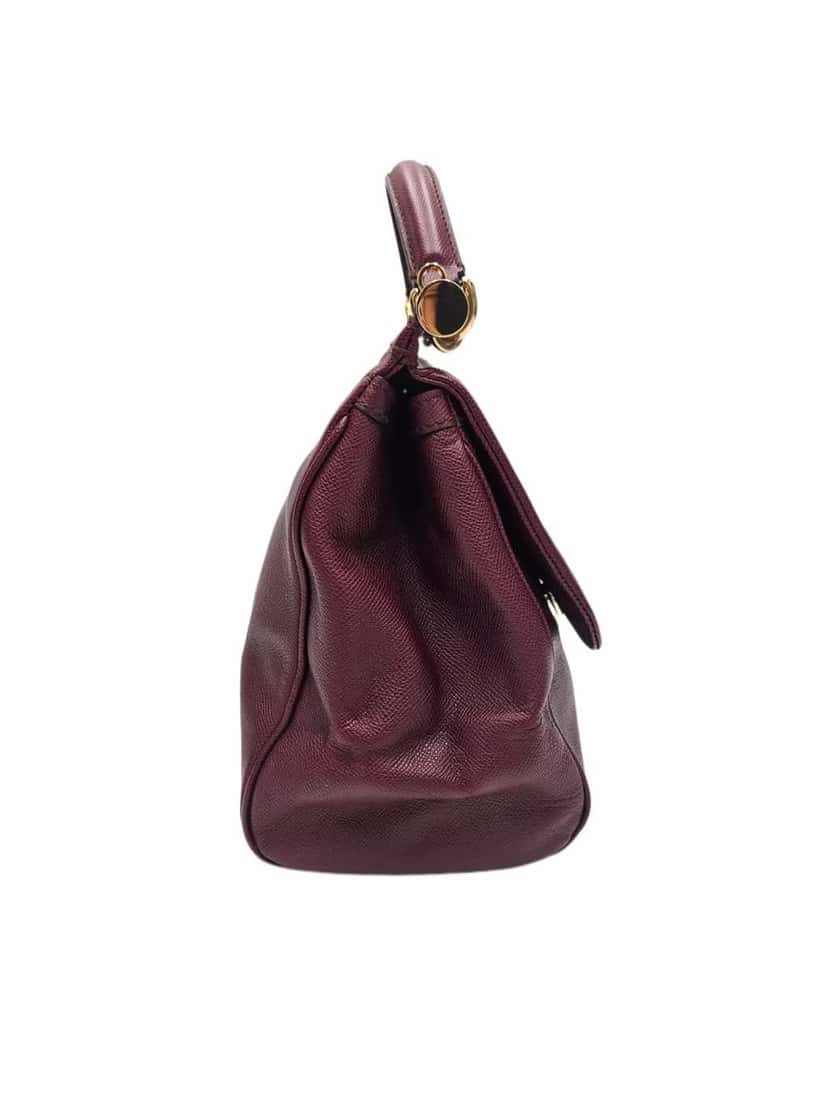 Dolce & Gabbana Dauphine Miss Sicily Burgundy Leather Very good condition - Inside View