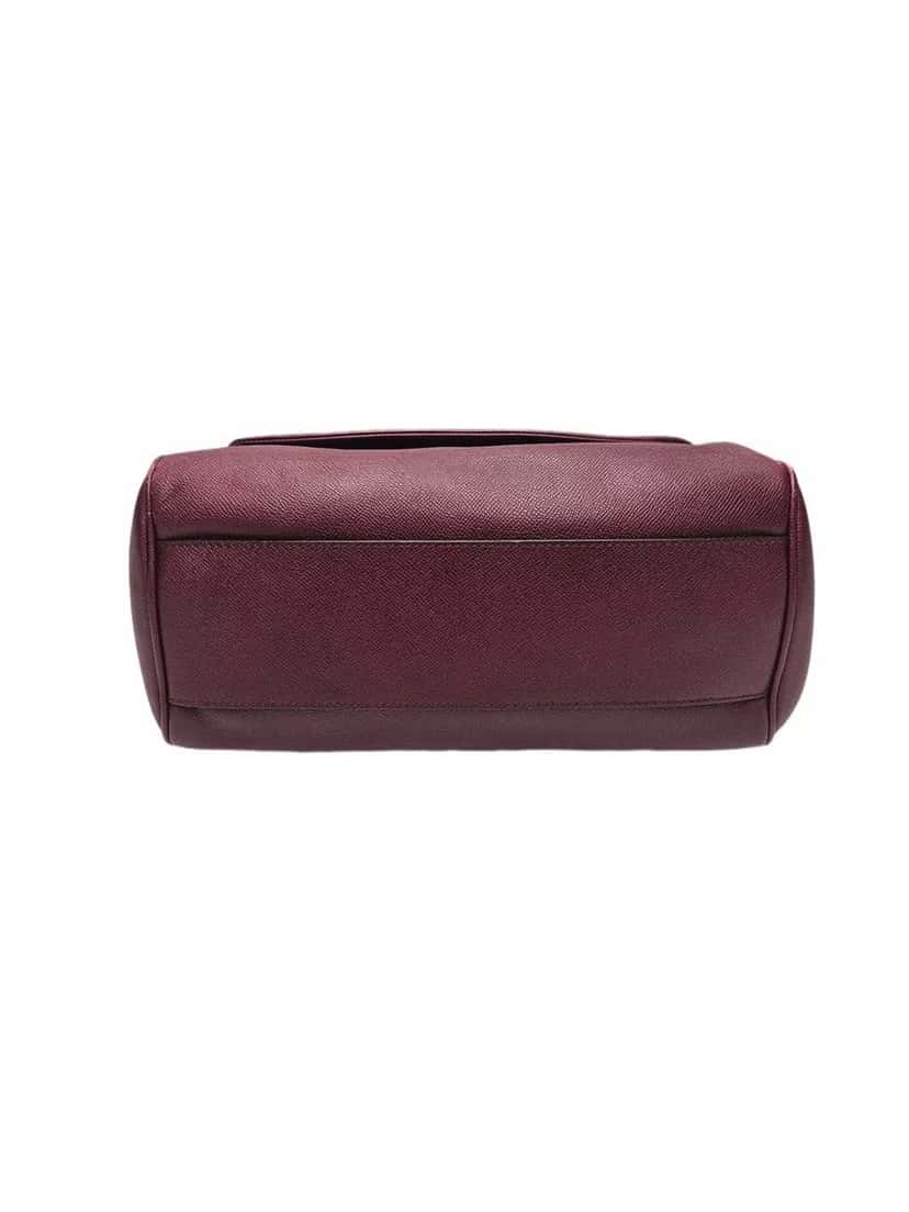 Dolce & Gabbana Dauphine Miss Sicily Burgundy Leather Very good condition - Box View