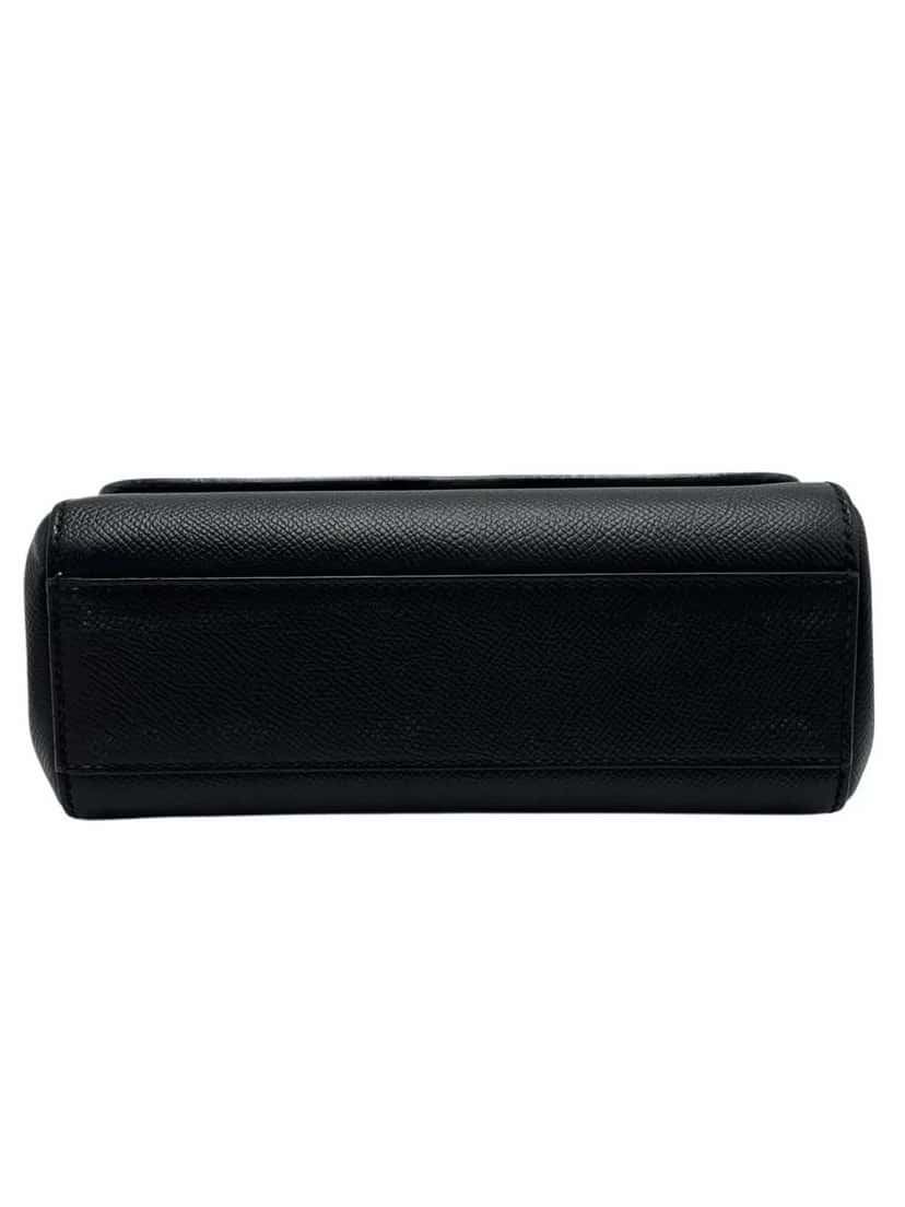 Dolce & Gabbana Miss Sicily Grain Bag Black Leather Good condition - Inside View