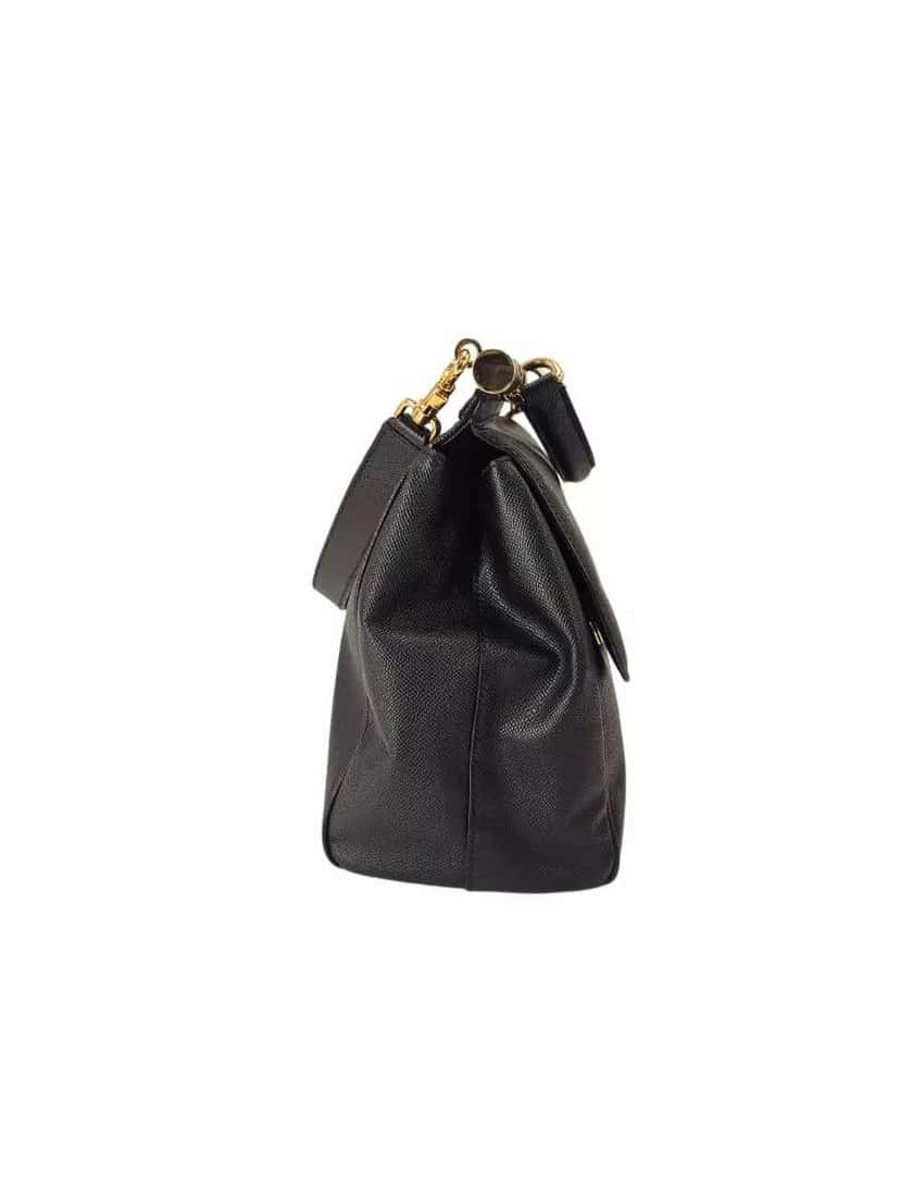Dolce & Gabbana Black Leather Sicily Bag Black Leather Good condition - Inside View