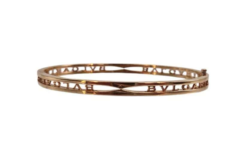 Bvlgari B. Zero 1 Logo Bracelet Gold Good condition - Front View