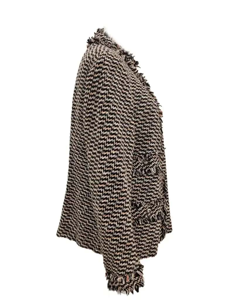 Chanel Fringe Fantasy Tweed Jacket MultiColor Cotton Very good condition - Back View
