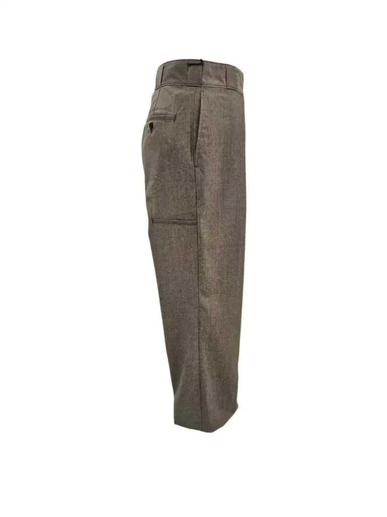Prada Grey Gabardine Trousers Grey Polyester Very good condition - Back View