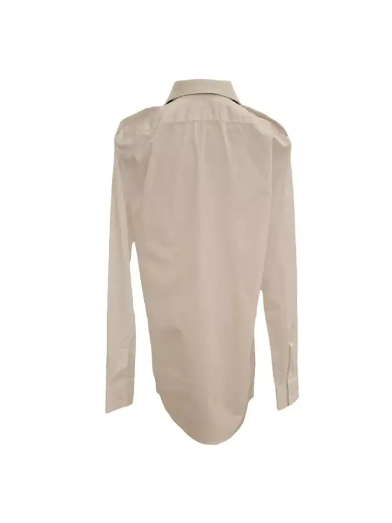 Prada White Longsleeve Shirt White Cotton Good condition - Model View