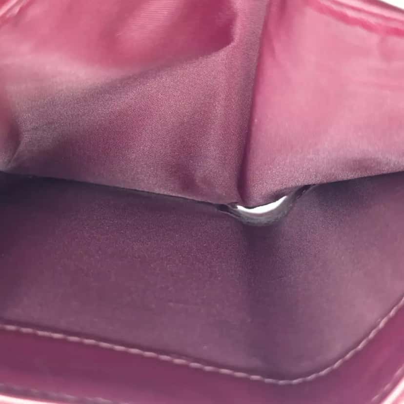 Christian Dior Elancee Trifold Wallet Burgundy Leather Very good condition - Inside View