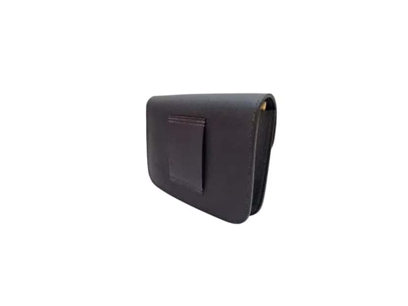 Hermès Slim Card Holder Wallet Blue Leather Never worn - Inside View