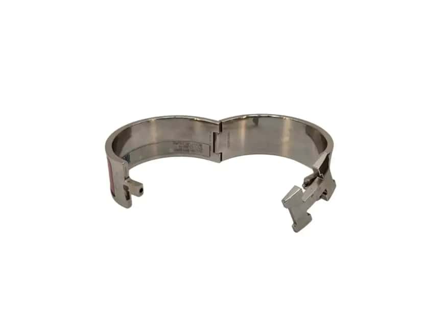 Hermès Rose Velours Plated Bracelet Pink Very good condition - Box View