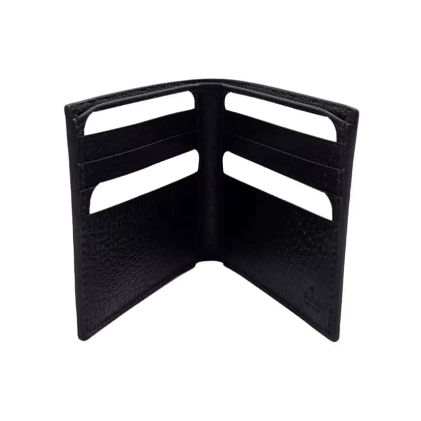 Gucci Leather GG Bi-Fold Wallet Black Leather Very good condition - Back View