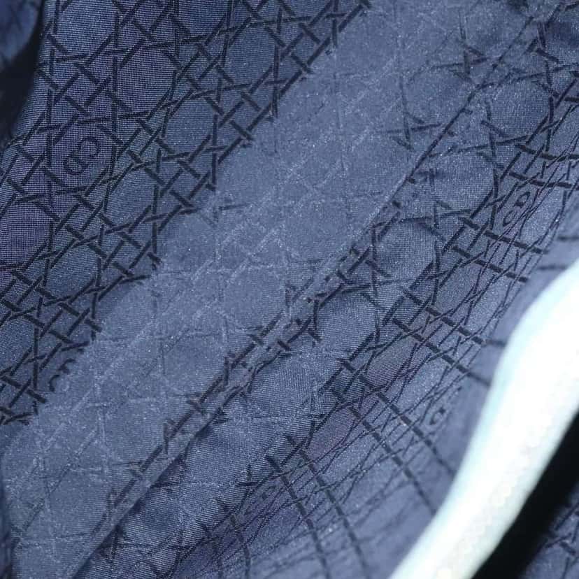 Christian Dior Vintage Lady Dior Bag Blue Canvas Good condition - Box View