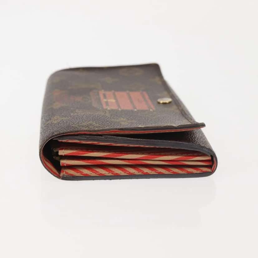 Louis Vuitton Vintage Sarah Wallet Brown Canvas Good condition - Model View