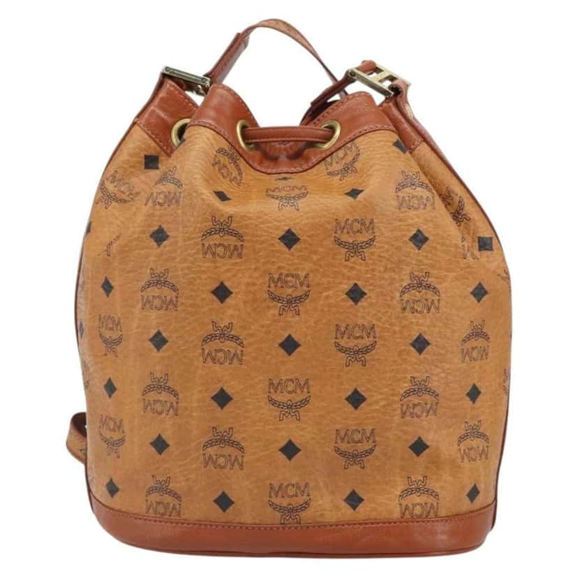 Mcm Visetos Shoulder bag Brown Good condition - Back View