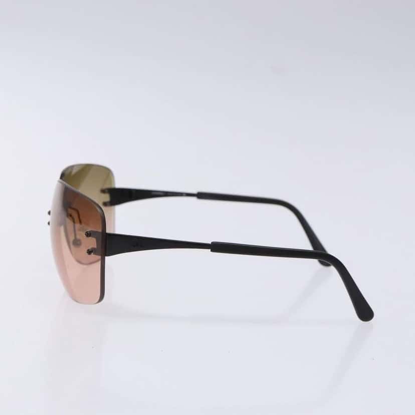 Chanel CHANEL Logo Sunglasses Eye Wear Brown Plastic Good condition - Inside View