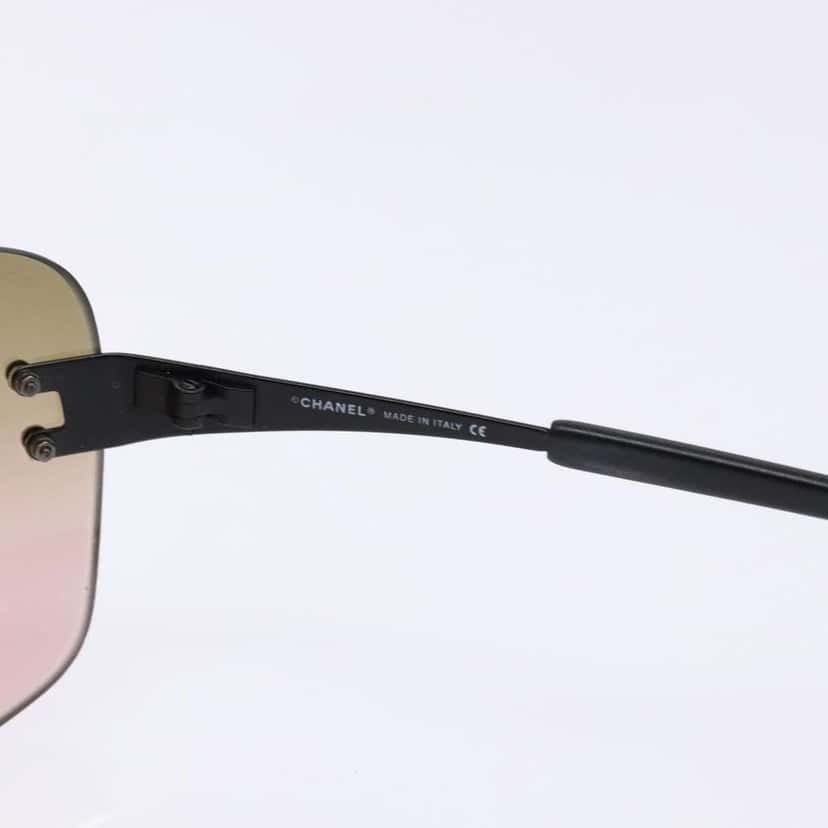 Chanel CHANEL Logo Sunglasses Eye Wear Brown Plastic Good condition - Box View