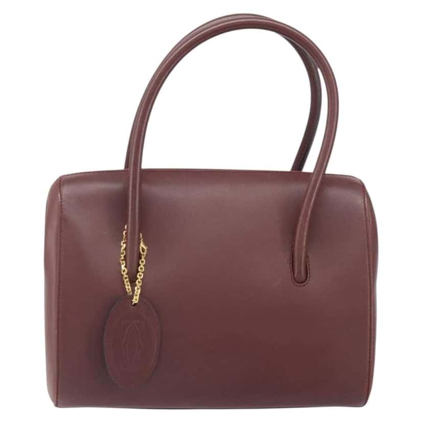 Cartier Must De Cartier Burgundy Leather Good condition - Front View