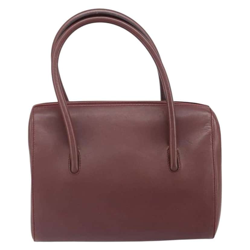 Cartier Must De Cartier Burgundy Leather Good condition - Back View