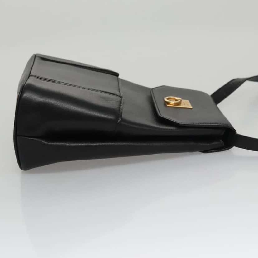 Celine Shoulder Bag Black Leather Good condition - Inside View