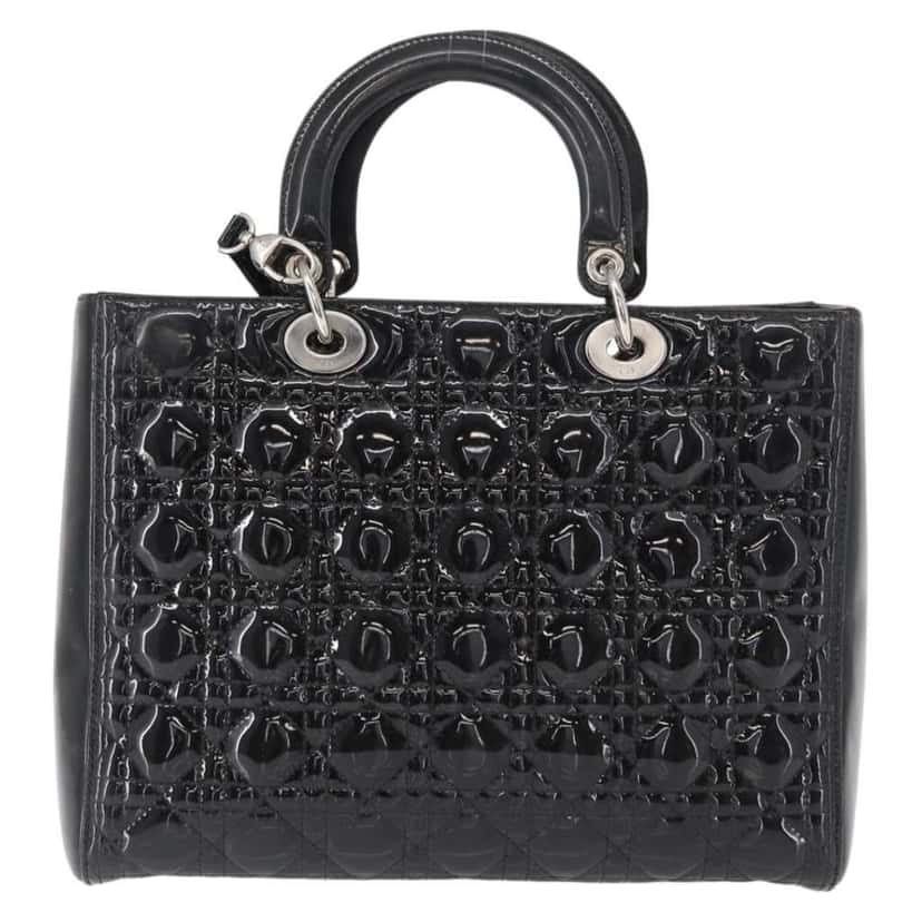 Christian Dior Lady Dior Bag Black Good condition - Back View