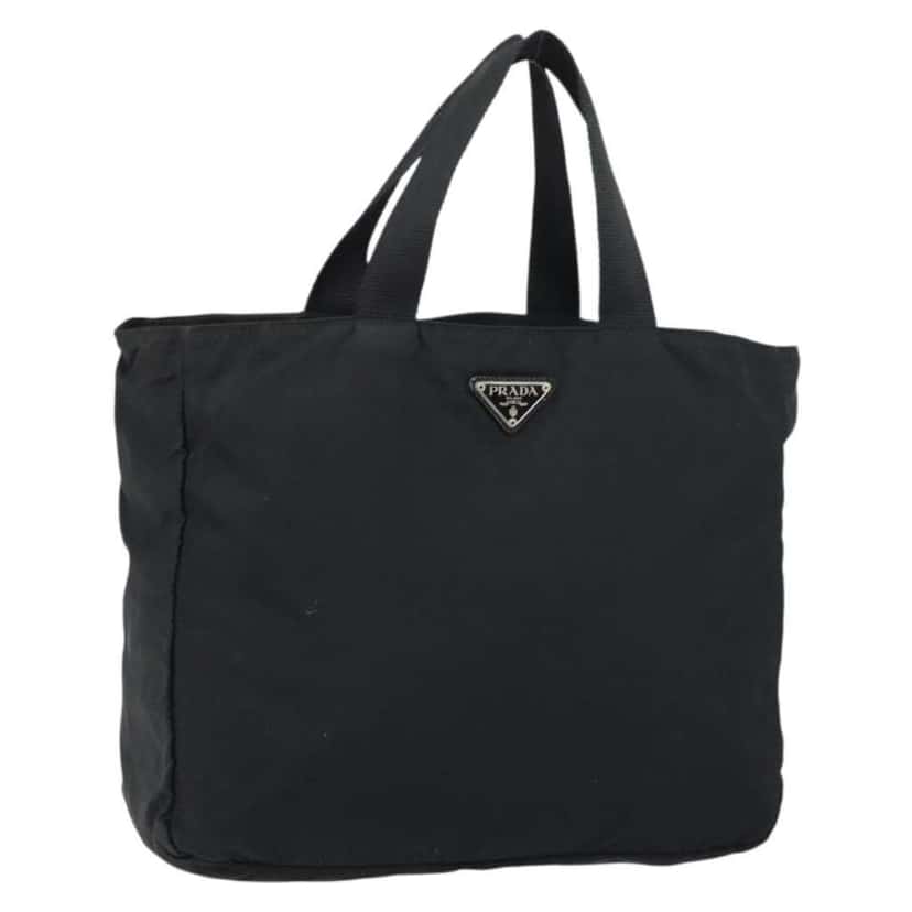 Prada Vintage Zip Tote Black Good condition - Front View