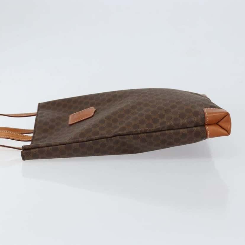 Celine Vintage Macadam Tote bag Brown Canvas Good condition - Model View