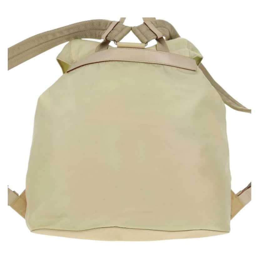 Prada Sac à dos Re-nylon Beige Good condition - Back View