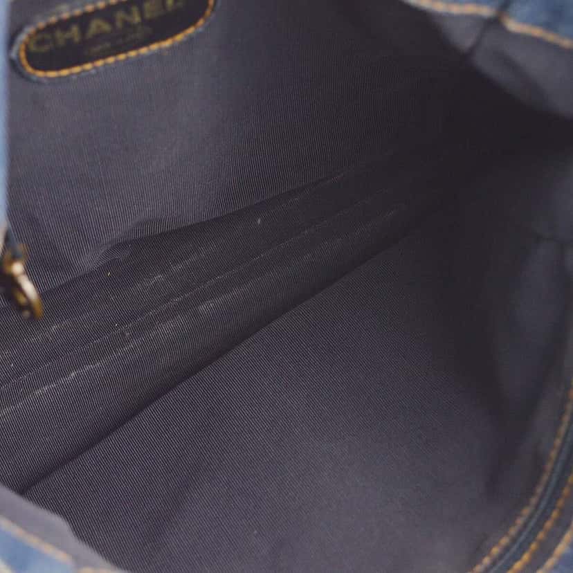 Chanel Vintage Resin Chain Tote Blue Good condition - Inside View