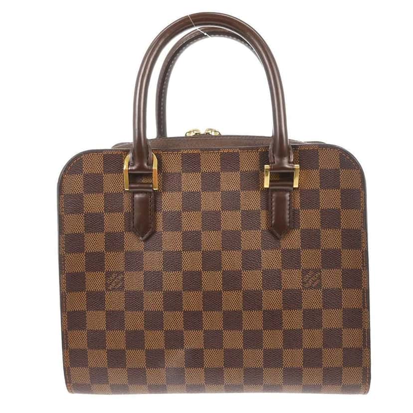 Louis Vuitton Triana Bag Brown Canvas Good condition - Back View