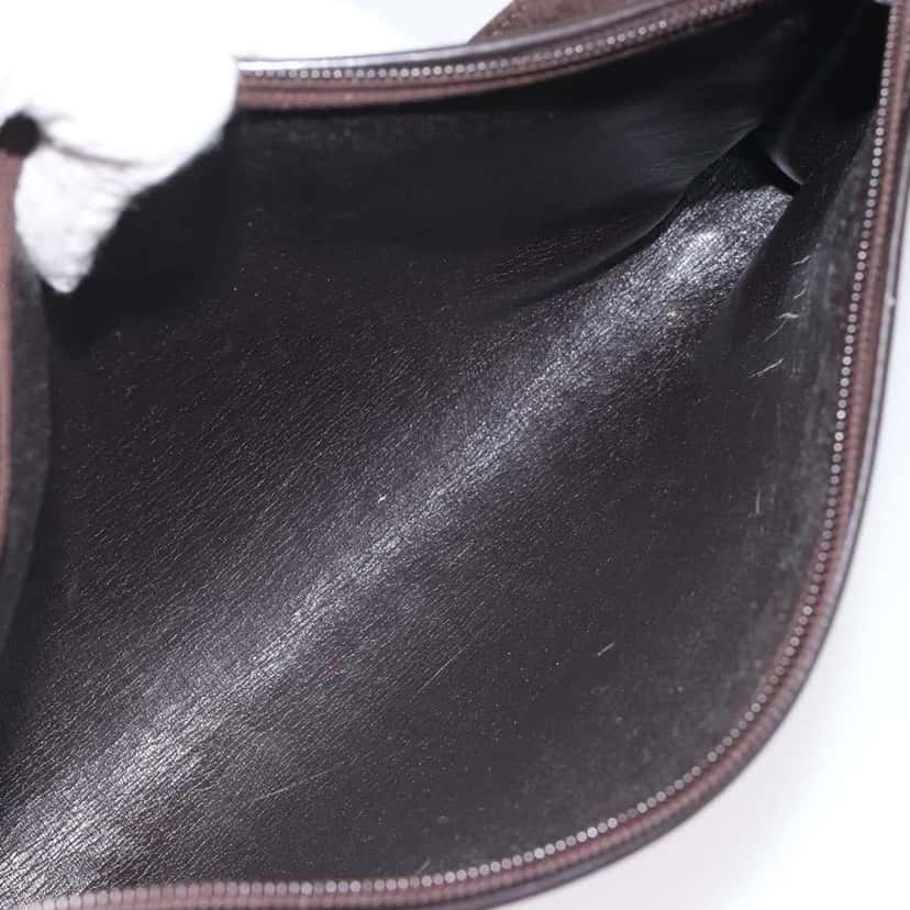 Christian Dior Vintage Trotter Shoulder Bag Brown Canvas Good condition - Box View